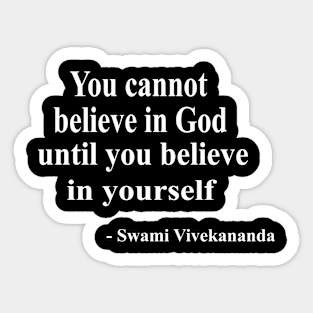 Swami Vivekananda thoughts Sticker